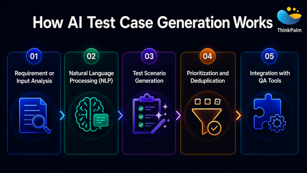 How AI test case generation works