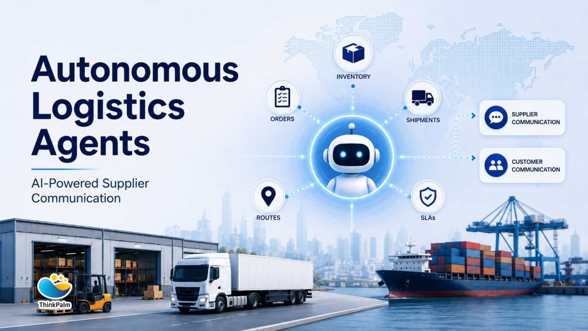 Autonomous logistics agents and AI-powered supplier communication