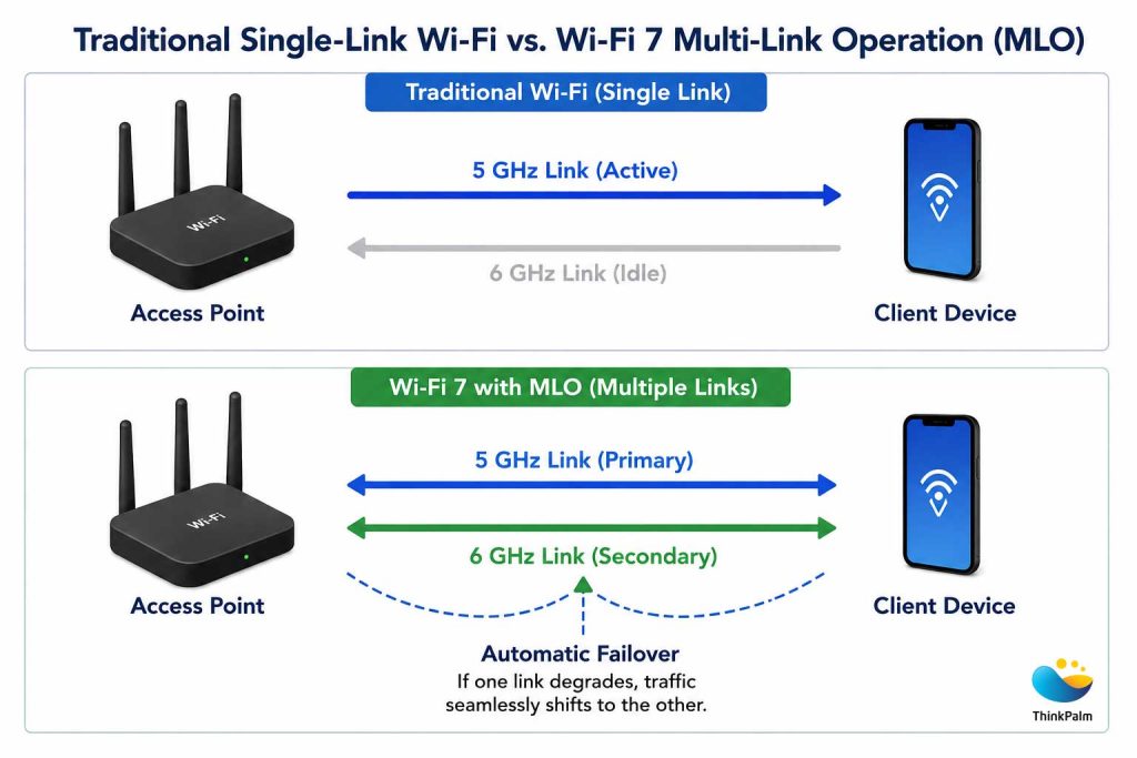 Single Link vs Multi-Link Operation