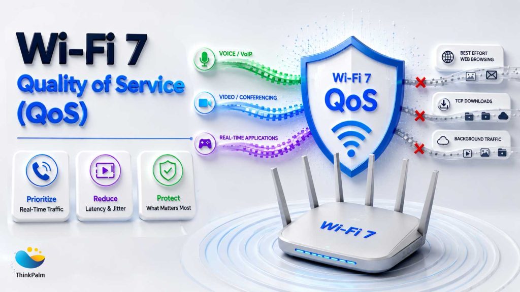 Protecting Real-Time Traffic: Wi-Fi 7 QoS Scheduling Tested Under Heavy Load