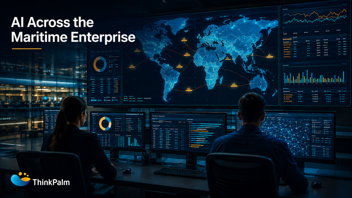 AI across the maritime enterprise fleet operations control room